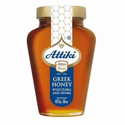 Attiki Jar Honey Wild Flora (Kavanoz Bal) 455 G