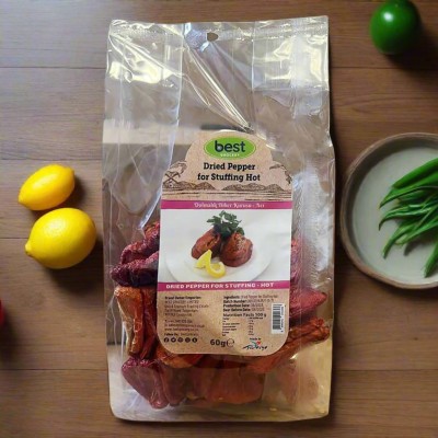 Oncu Dried Hot Pepper For Stuffing (Dolmalik Kuru Aci Biber) 25 pieces