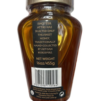 Attiki Jar Honey Wild Flora (Kavanoz Bal) 455 G