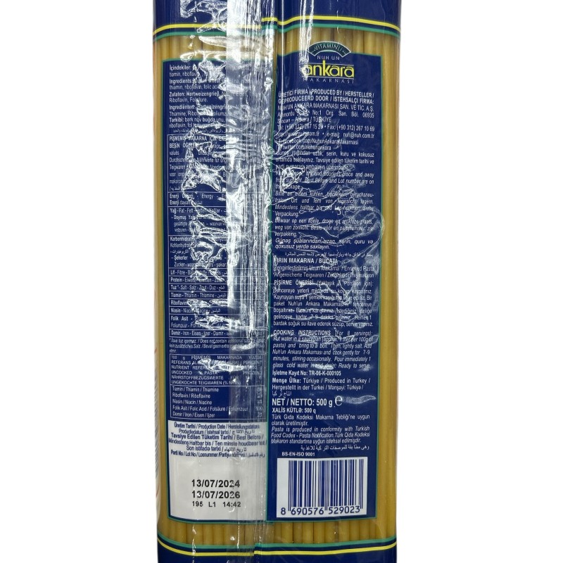 Nuhun Ankara Bucati Pasta (Firin Makarna) 500G