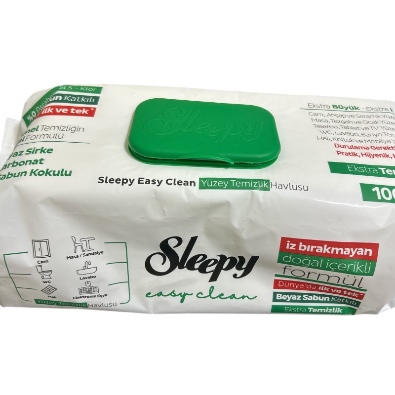 Sleepy Easy Clean (Yuzey Temizlik Havlusu) 100pcs