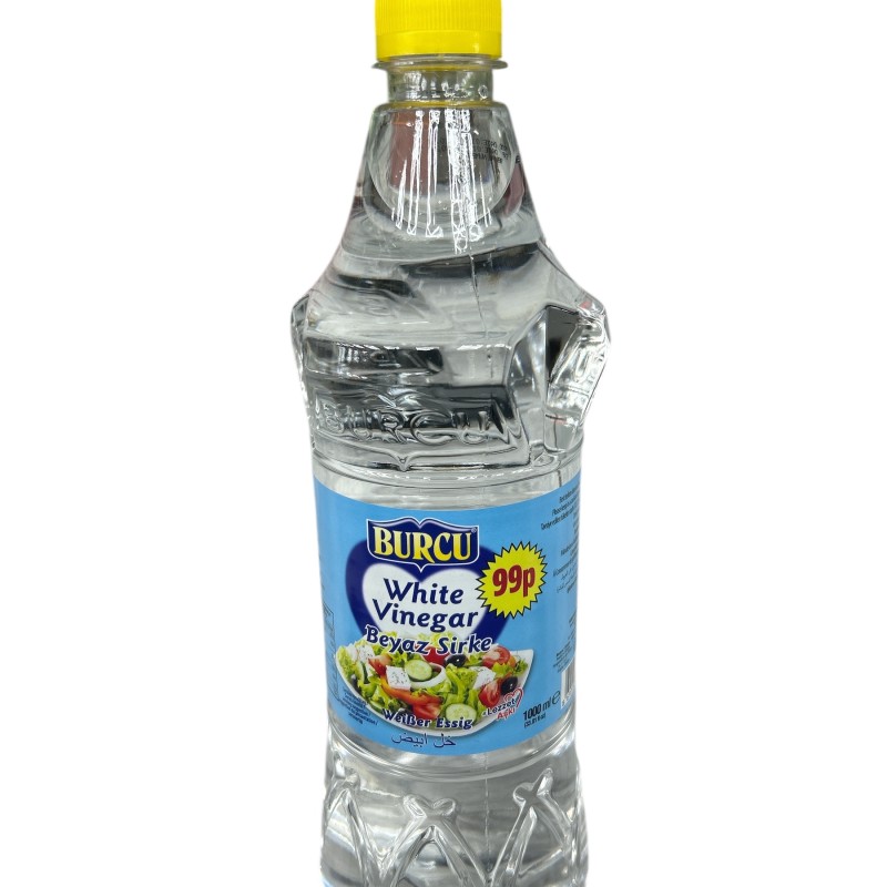 Burcu White Vinegar pet (Beyaz Sirke) 1000 ml