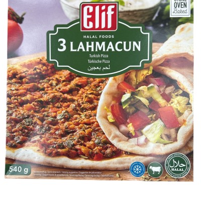 Elif 3 Turkish Pizza ( 3 Lahmacun ) 540gram