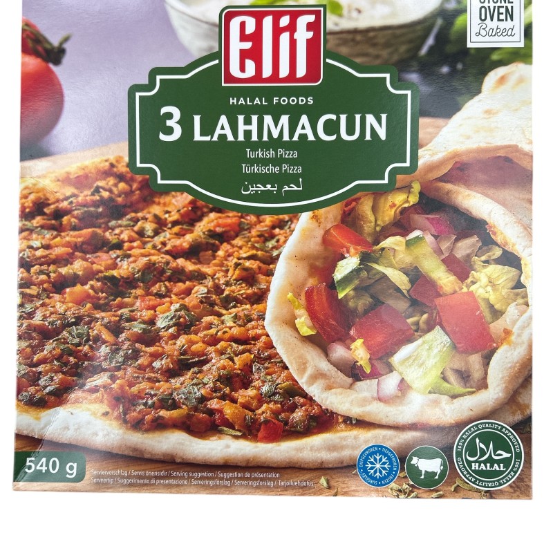 Elif 3 Turkish Pizza ( 3 Lahmacun ) 540gram