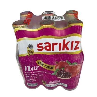 Sarikiz Mineral Water pomegranate (Nar Aromali ) 6*200 Ml