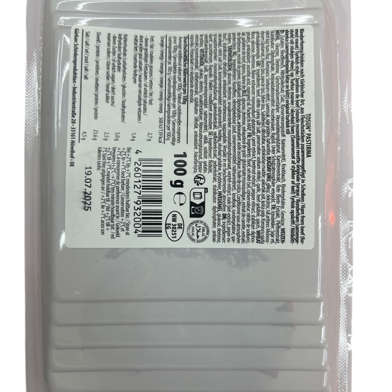 Gurkan Tosun Pastrami (Tosun Pastirma) 100G