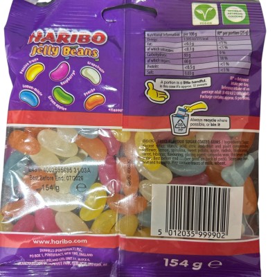 Haribo Jelly Bean New Mix 154g