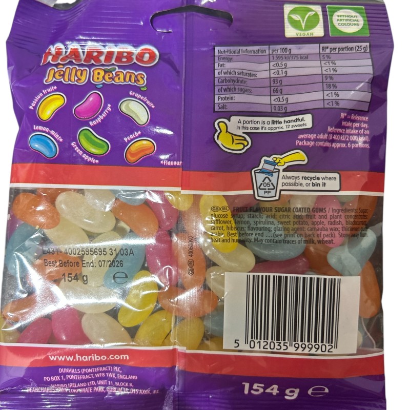 Haribo Jelly Bean New Mix 154g