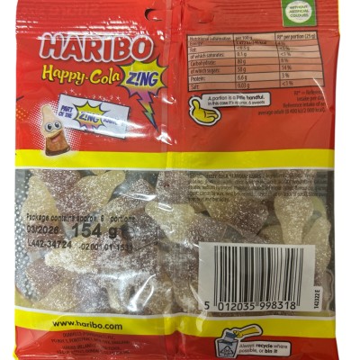 Haribo Happy Cola Zing 154g