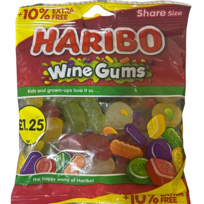 Haribo Wine Gums 154g
