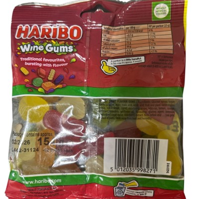 Haribo Wine Gums 154g