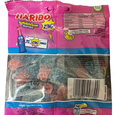 Haribo Bubblegum Bottles 140g
