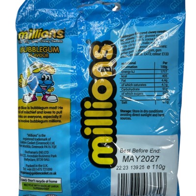 Millions Bubblegum Flavour Halal 110g