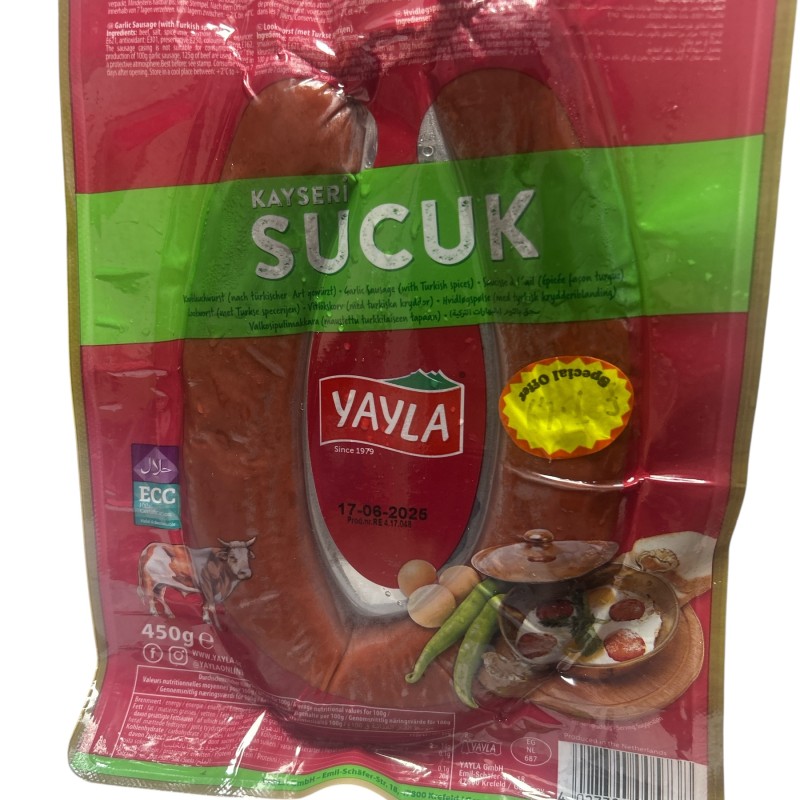 Yayla Kayseri Sucuk 450g