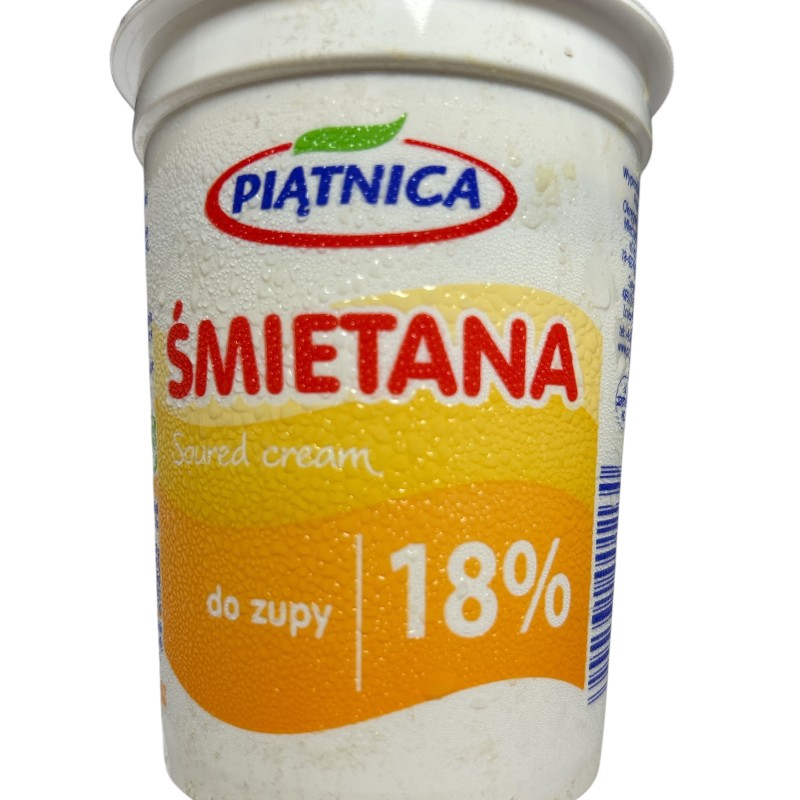 Piatnica Smietana Soured Cream 18% Fat 400g